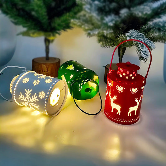 Bougies de Noël LED - Petites Lanternes Décoratives Électroniques Style Nordique