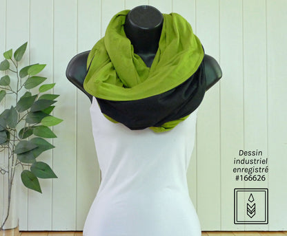 Foulard infini vert