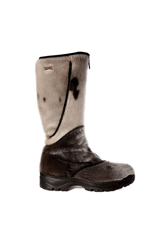 Kiona - Bottes urbaines Loup-Marin naturel avec semelle traction